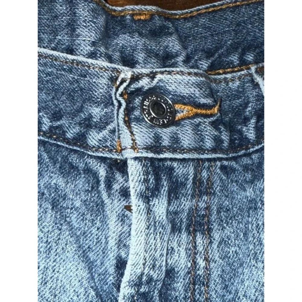 Levis 550 Relaxed Fit Denim Shorts Mens 34 Light Blue Wash Jean Shorts